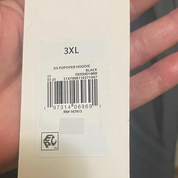 Dog Supply Men's Black and White Patterned Hoodie size 3x - Picture 7 of 14